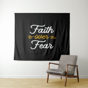 Tapete De Parede Força Espiritual Fé sobre Medo