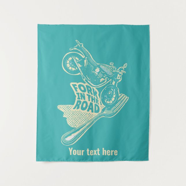 Tapete De Parede Fork no acidente de moto rodoviário (Frente)