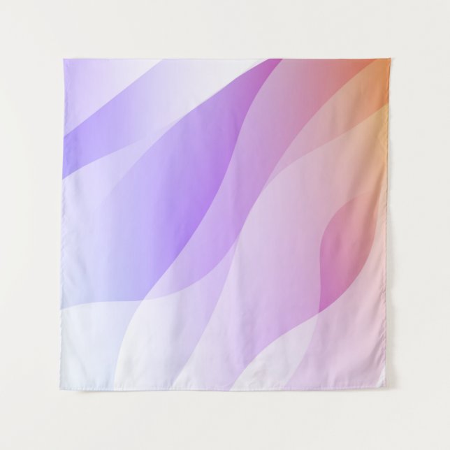 Tapete De Parede Forma de Onda Geométrica abstrato com Gradient Sof (Frente)