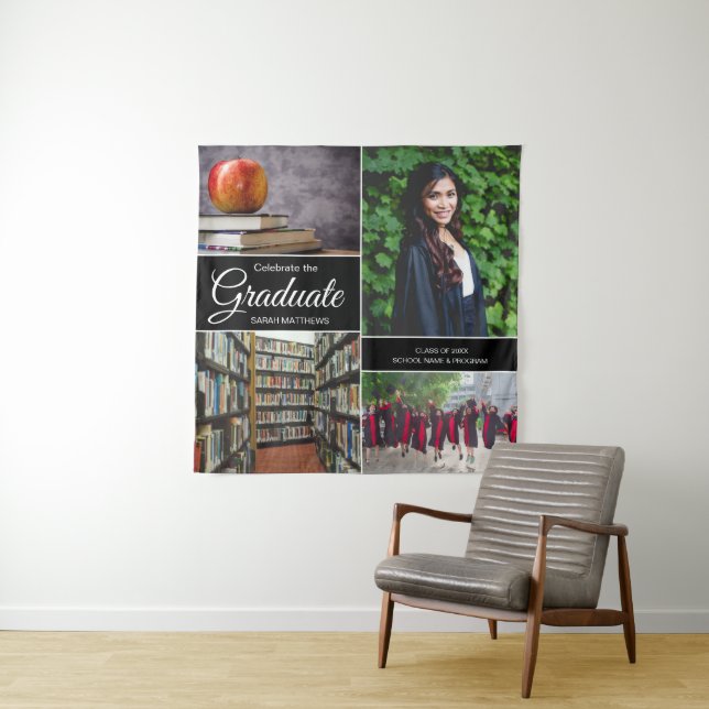 Tapete De Parede Formando de Colagem de Fotos de Graduação de segun (In Situ)