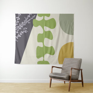 Tapete De Parede Formas Geométricas Abstratas Decoração Moderna de