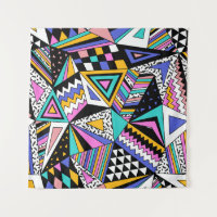 Formas Geométricas Retroativas: Vintagem Colorida.