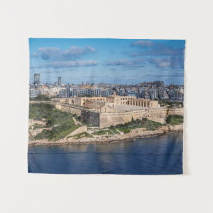 Tapete De Parede Fort Manoel e Sliema de La Valetta, Malta