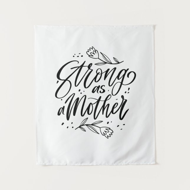 Tapete De Parede Forte Como Uma Mãe (Frente)