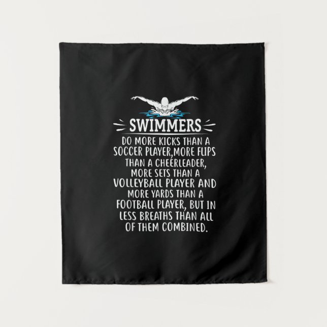 Tapete De Parede Fortes Presentes De Natação Nadadora Para Homens (Frente)