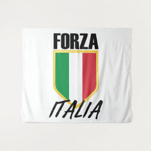 Tapete De Parede Forza Itália Flag Soccer