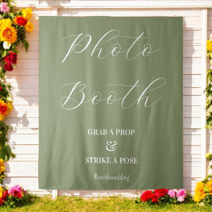 Tapete De Parede Foto Booth Wedding Sage Green