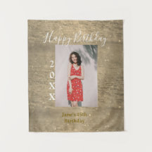 Foto de 15º aniversário feliz com nome glitter dou