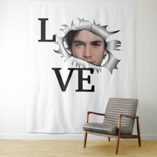 Tapete De Parede Foto de amor personalizada em um buraco de safra