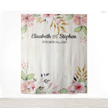 Foto De Casamento Booth Flores De Fundo Rustic Woo