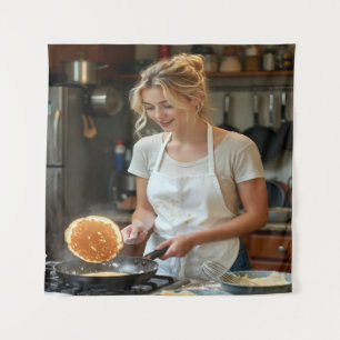 Tapete De Parede Foto de Panquecas de Cozinha Personalizar