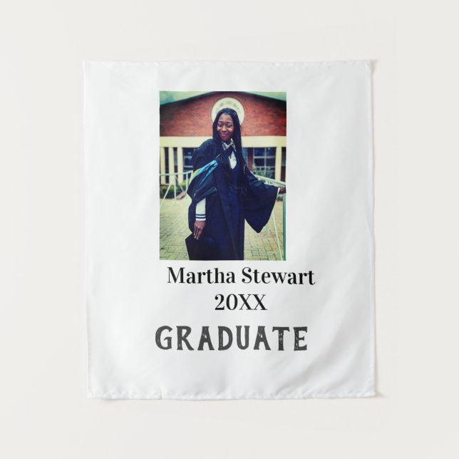 Tapete De Parede Foto formatura nome ano turma universidade simples (Frente)