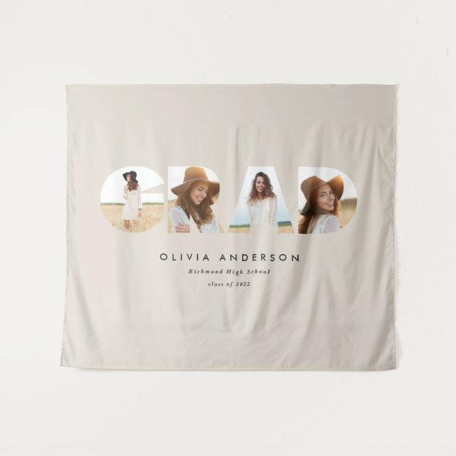Tapete De Parede Foto multigráfica elegante moderna de graduação (Frente (Horizontal))