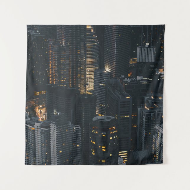 TAPETE DE PAREDE FOTOGRAFIA AERIAL DE EDIFÍCIOS (Frente)