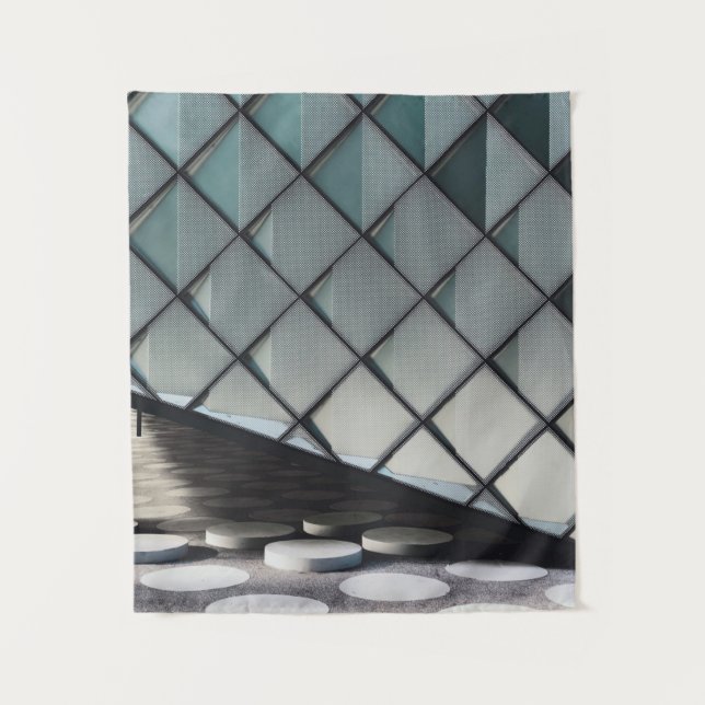 Tapete De Parede Fotografia arquitetônica do muro de betão (Frente)