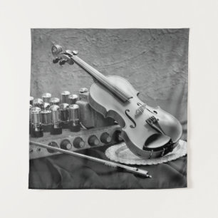 Tapete De Parede Fotografia de arte contínua sobre músico