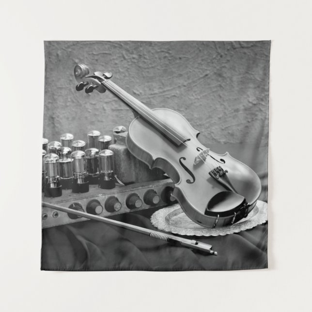 Tapete De Parede Fotografia de arte contínua sobre músico (Frente)