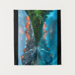 Tapete De Parede Fotografia de paisagem Cena Montanha e Lago