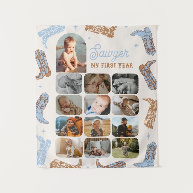 Tapete De Parede Fotografia do Primeiro Ano de Aniversário Ocidenta (Frente)