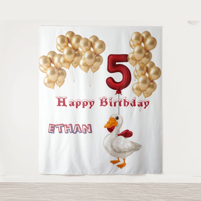 Tapete De Parede Fourth Birthday  (Frente)