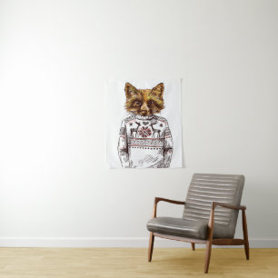 Tapete De Parede Fox vestido Foxy