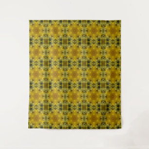 Tapete De Parede Fractal amarelo-sol
