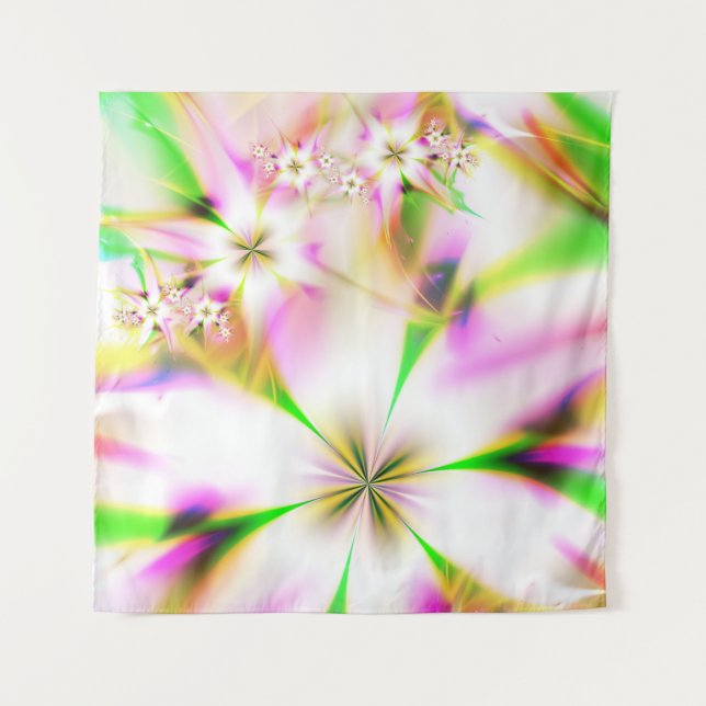 Tapete De Parede fractal floral (Frente)