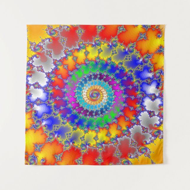 Tapete De Parede Fractal Psicedélico (Frente)