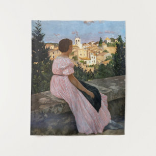 Tapete De Parede Frederic Bazille - O Vestido Rosa
