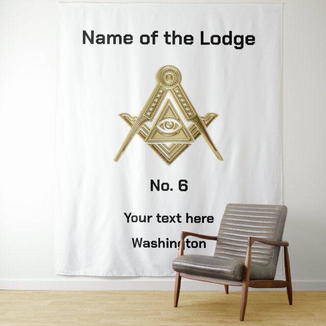 Tapete De Parede Freemasonry Freemasons Masonic Lodge (In Situ)