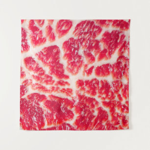 Tapete De Parede Fresca de carne crua de bife de carne marmoreada,