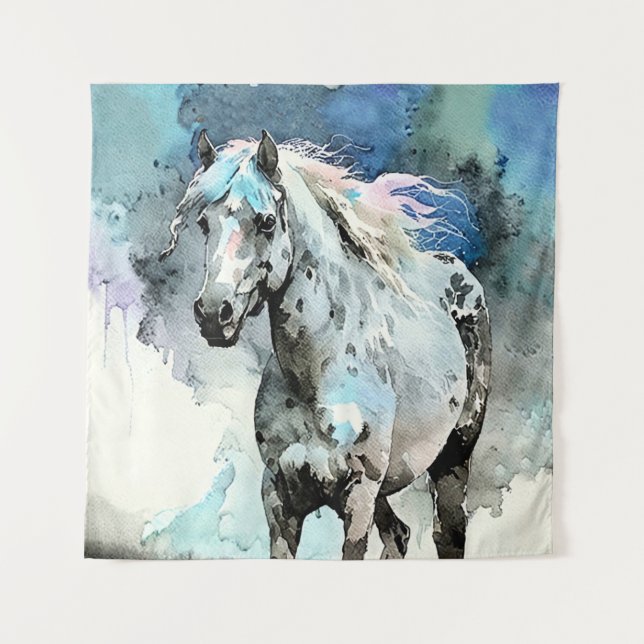 Tapete De Parede Frisky Appaloosa Mare Watercolour (Frente)