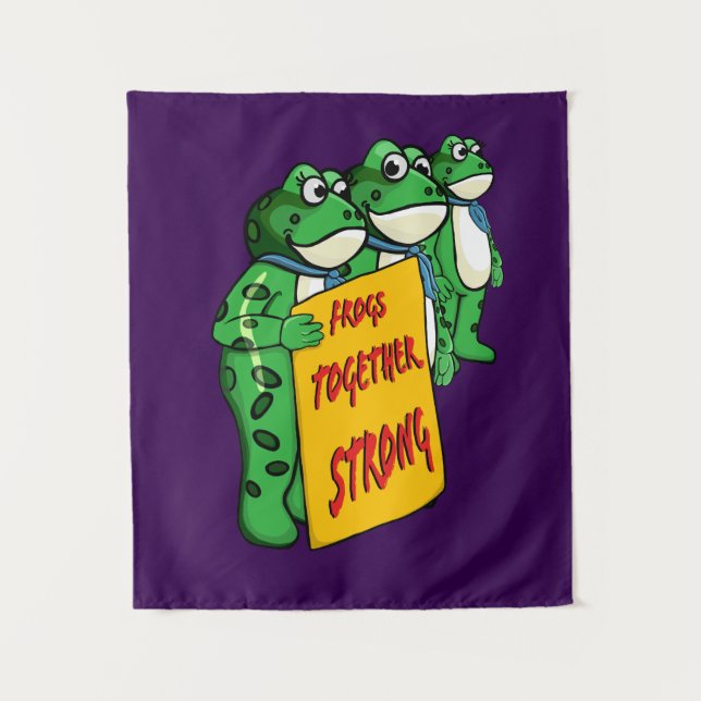 Tapete De Parede Frogs Together Strong  (Frente)