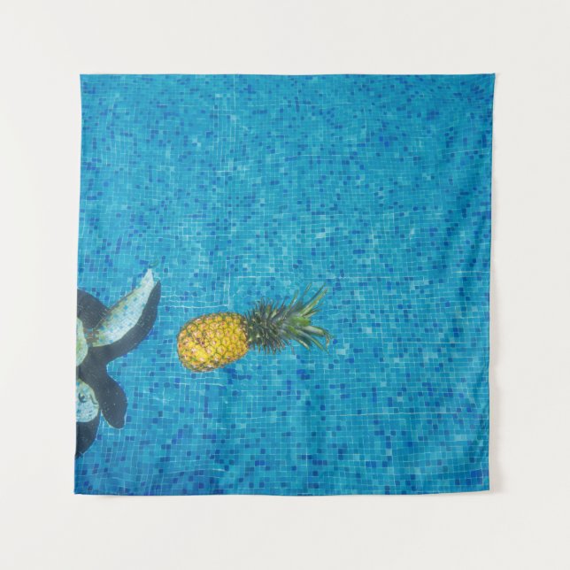 Tapete De Parede Fruta de abacaxi amarelo (Frente)