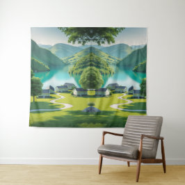 Tapete De Parede "Fuga aos picos - lago alpino"
