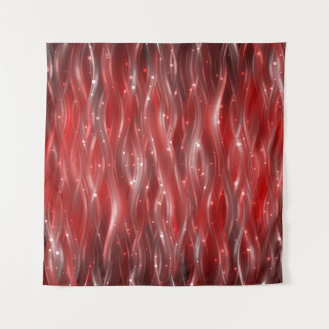 Tapete De Parede fundo abstrato. fundo vermelho com ondas e (Frente)