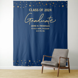 Tapete De Parede Fundo azul real para formatura da turma de 2024