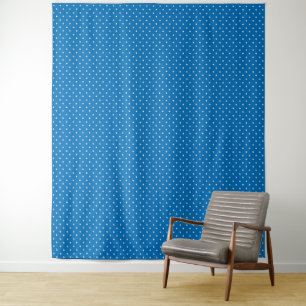 Tapete De Parede Fundo azul sem emendas padrão de bolinhas
