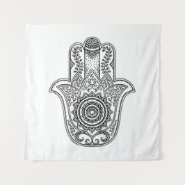 Tapete De Parede Fundo Branco Design do Hamsa