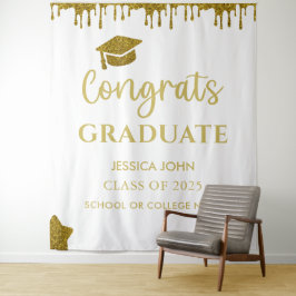 Tapete De Parede Fundo Branco e Dourado com Brilho para Fotos de Fo