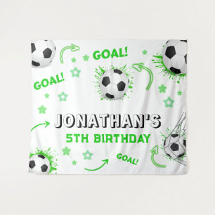 Tapete De Parede Fundo de Aniversário de Bola de Futebol