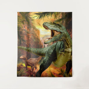 Tapete De Parede Fundo de aniversário dos meninos dinossauros TRex
