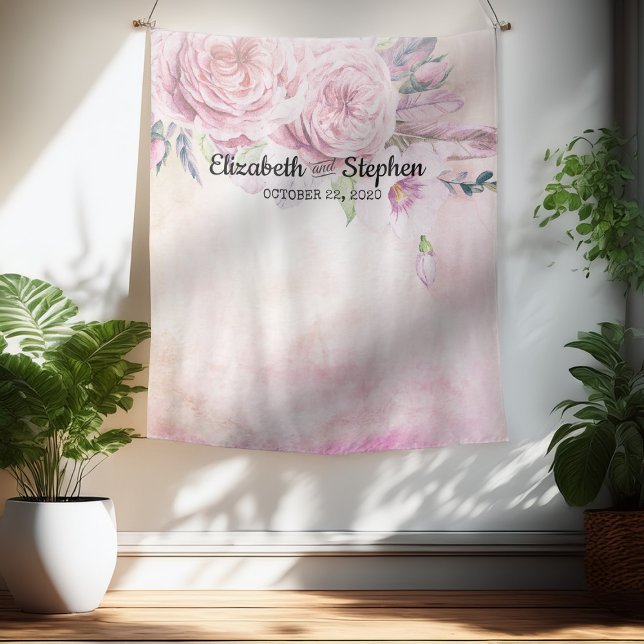 Tapete De Parede Fundo de Boate de Fotos de Casamento Boho Flores P (Criador carregado)