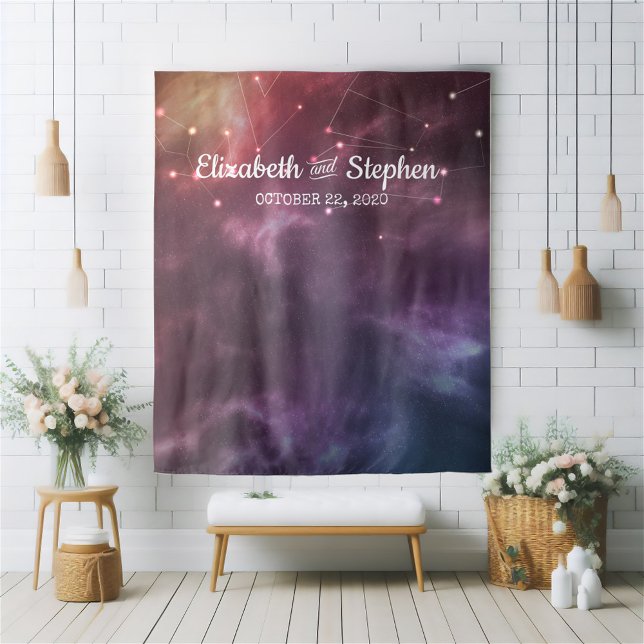 Tapete De Parede Fundo de Cabine de Foto de Casamento Constelações  (Criador carregado)