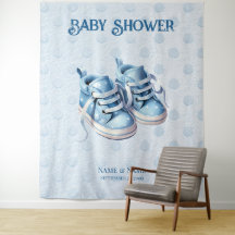 Fundo de Calçados Azul para Bebê
