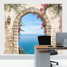 Fundo de casamento com vista para o oceano no Arco