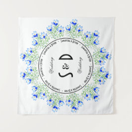 Tapete De Parede Fundo de Casamento Crocus Azul