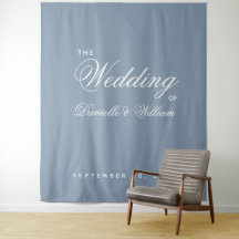 Fundo de casamento de texto manuscrito simples azu