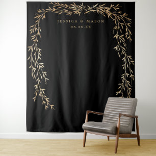 Tapete De Parede Fundo de casamento dourado glamoroso
