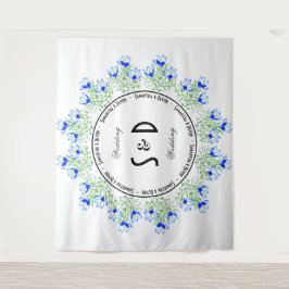 Tapete De Parede Fundo de Casamento Grande de Crocus Azul